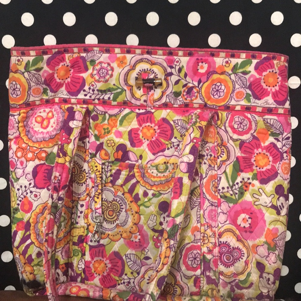 Vera Bradley Disney World Tote Blooms Pink